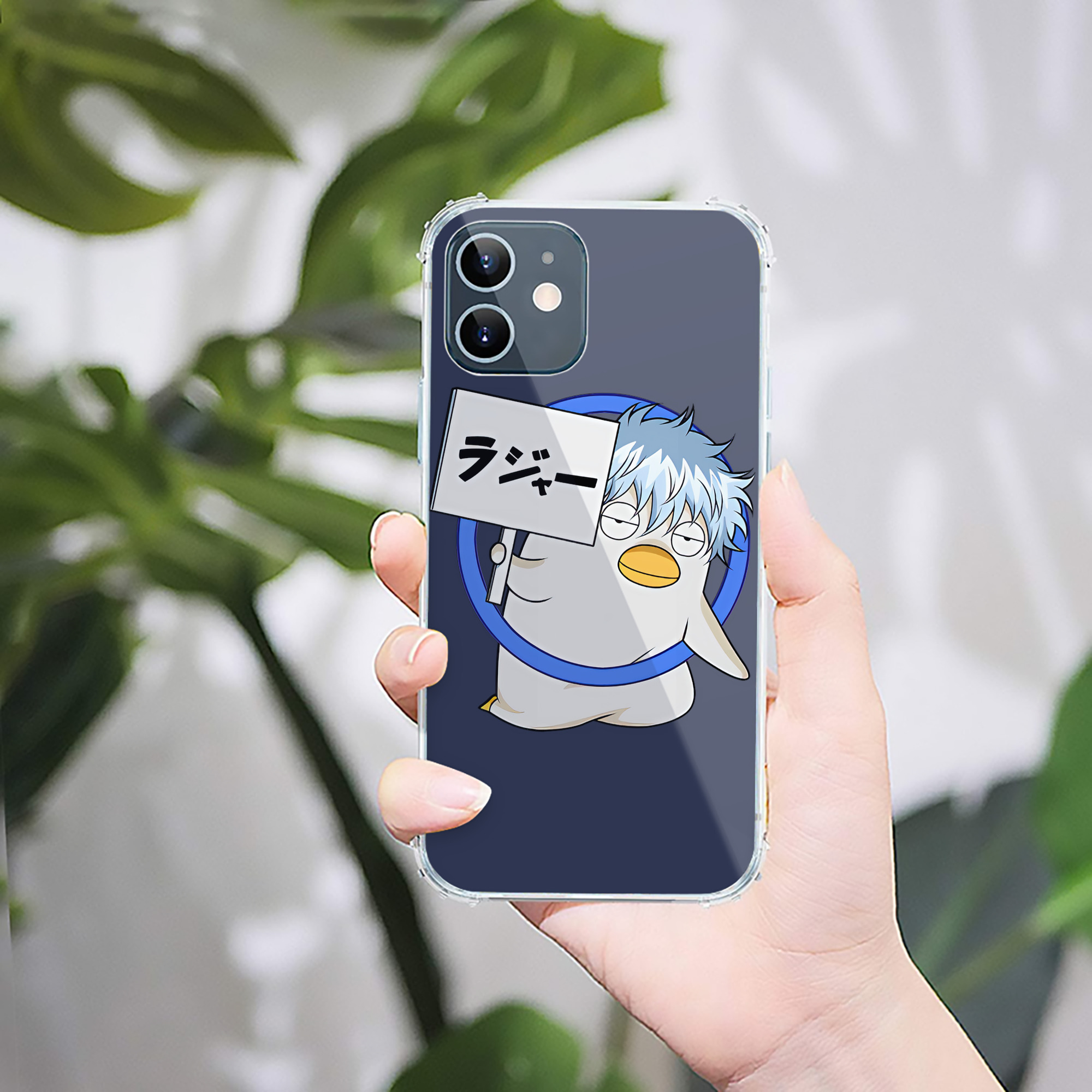 （画像用） ぎんたま 坂田銀時（さかたぎんとき） 神楽 志村新八（しむら しんぱち） GINTAMA Sakata Gintoki Kagura Shimura Shinpachi 【iPhone 12シリーズ対応】透明スマホケース（クリアソフトケース）